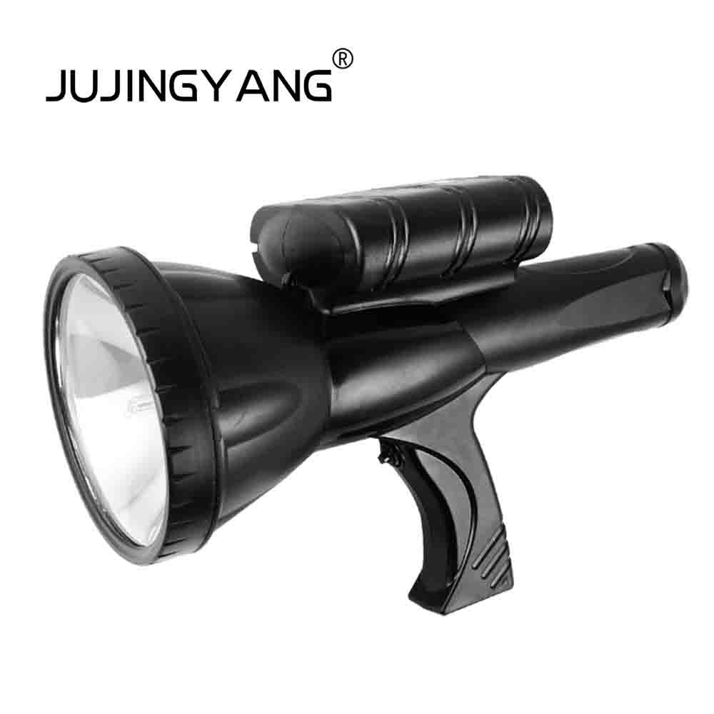 JUJINGYANG-휴대용 강력 충전 크세논 램프, 손전등 야외 사냥 순찰 방수 서치라이트
